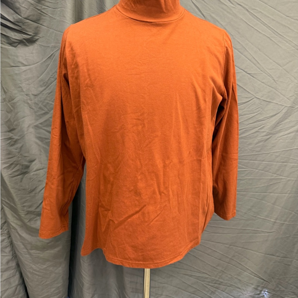 Bob Mackie Terracotta Mock Turtle Neck Top-Vintage